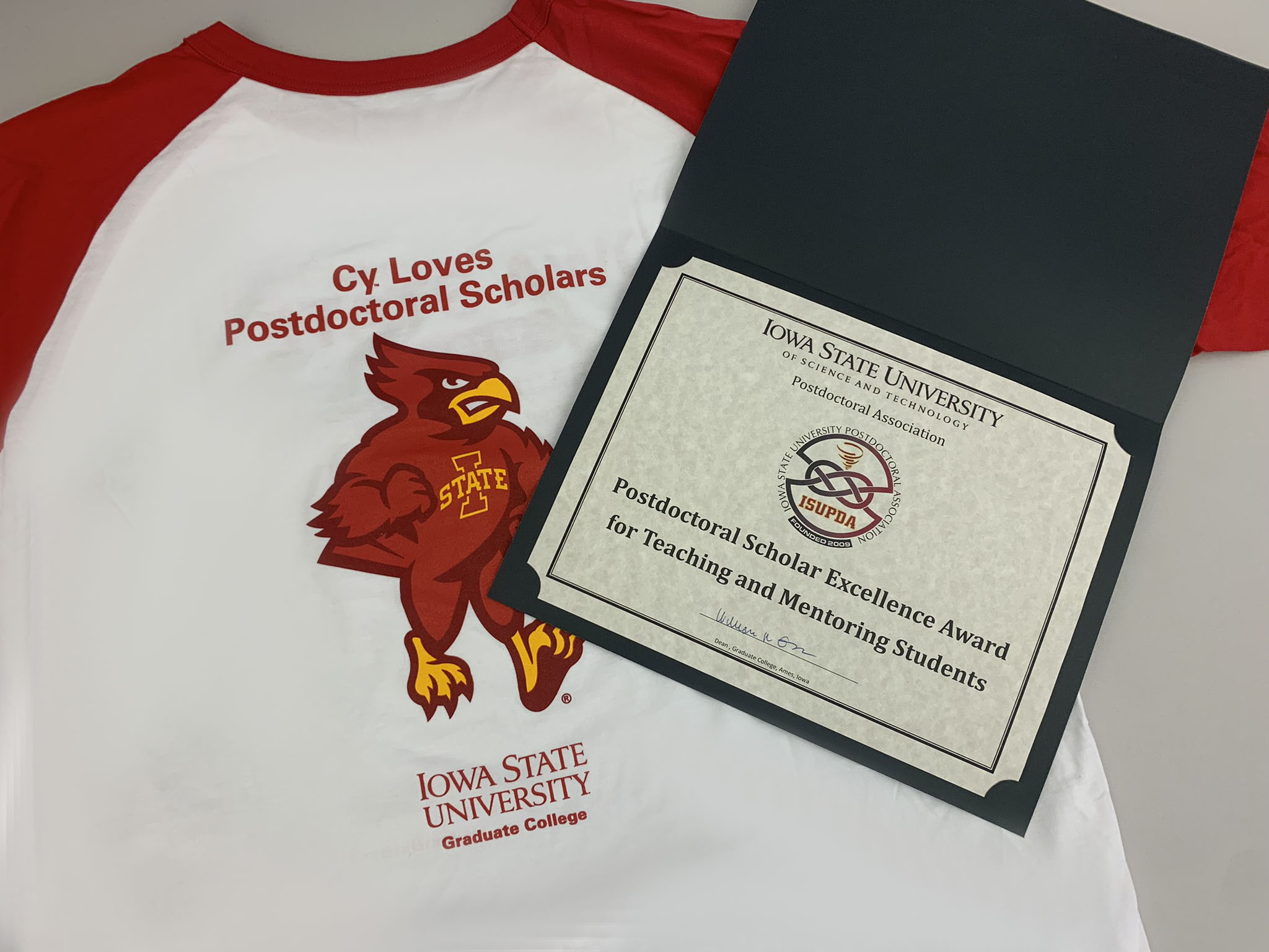 Postdoctoral Seed Award and tshirt