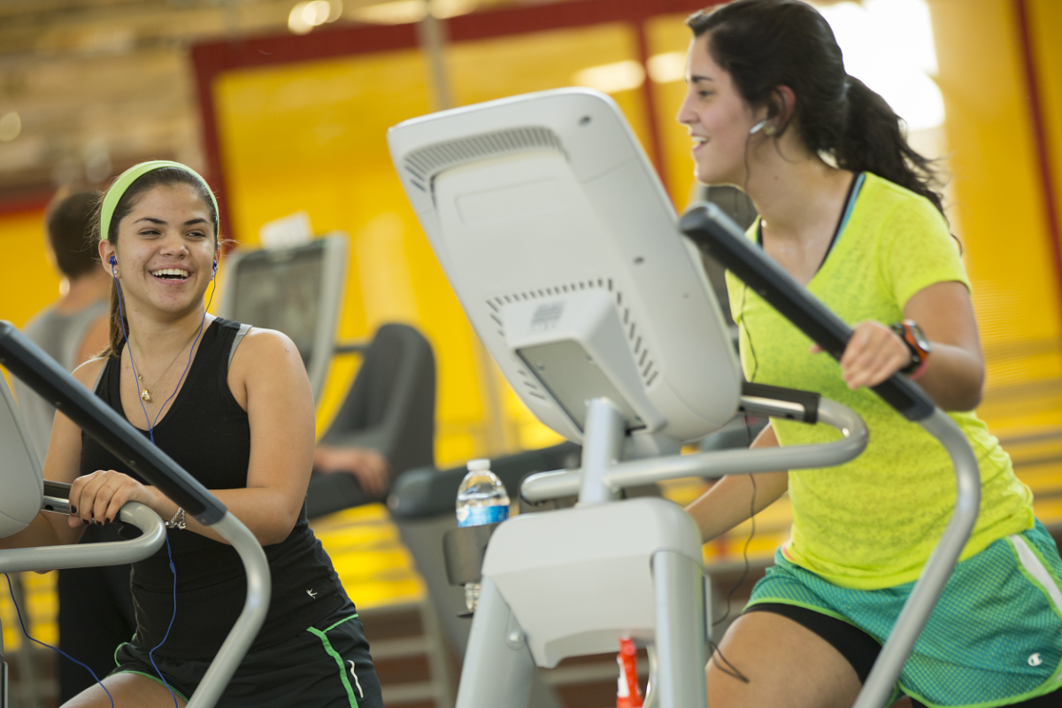 Women on treadmills